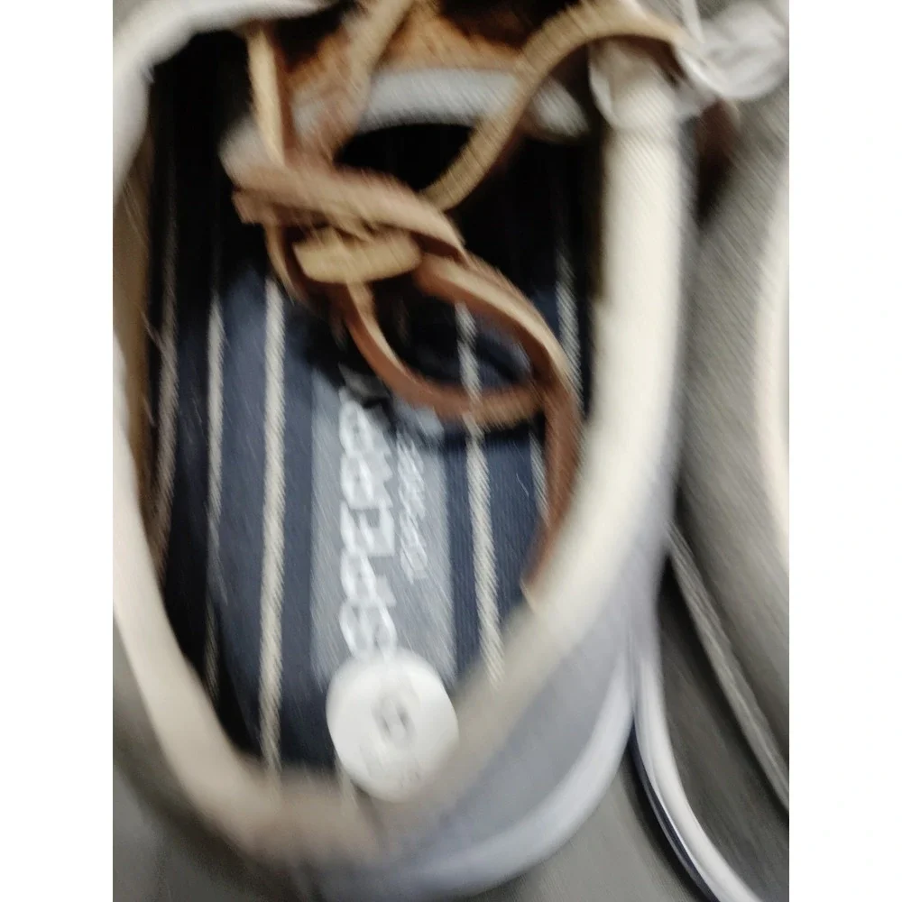 NWT Sperry Boat Shoes Striper II CVO STS17393‎ Gray Preppy Resort Athletic Men 8